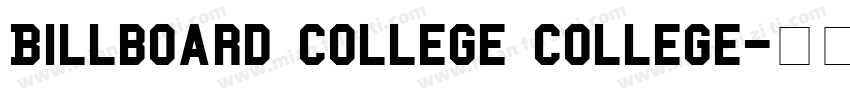 Billboard College College字体转换